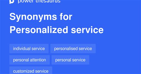 personalized synonyms|synonym for personalized service.